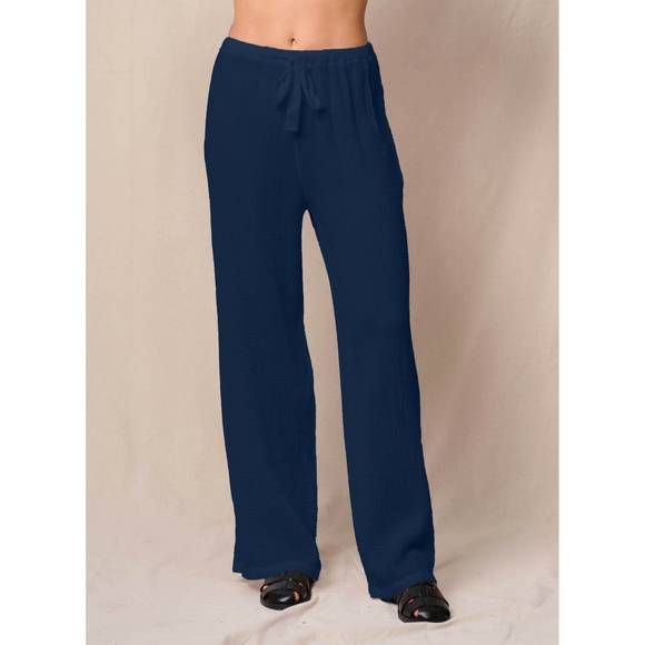 NEW STATESIDE gauze drawstring pant in navy